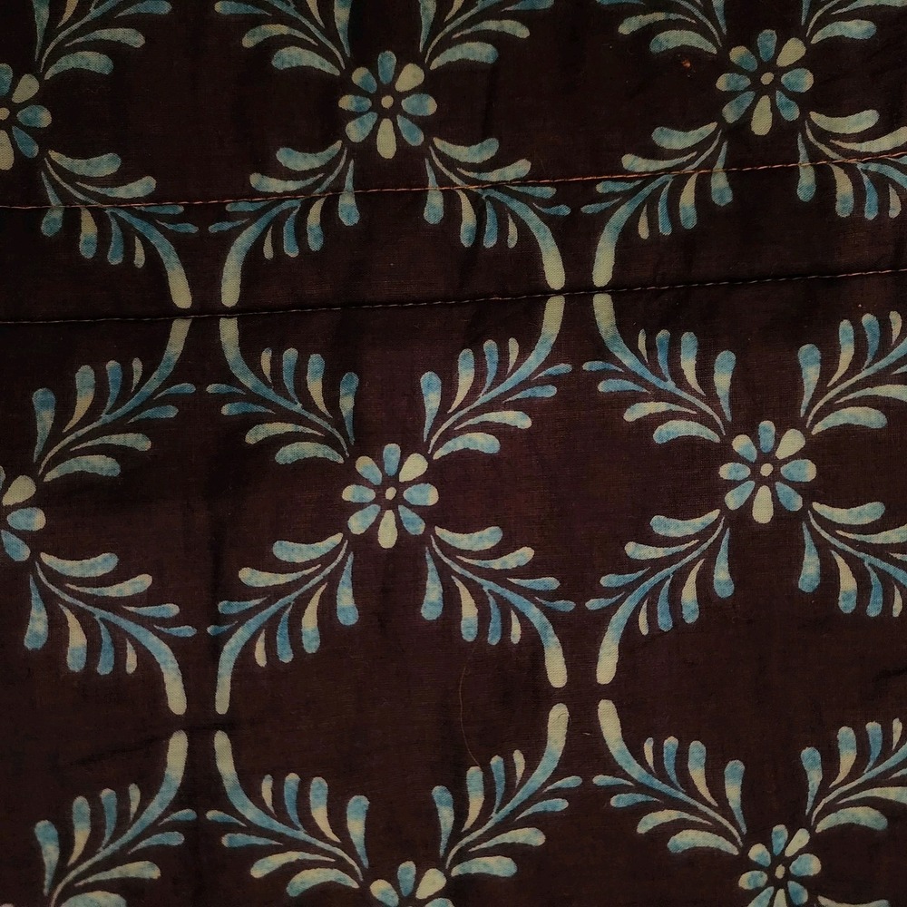 Pier‎ 1 Embroidered Reversible King Quilt Set 3-pc Cotton Coastal Mediterranen - Picture 8 of 14